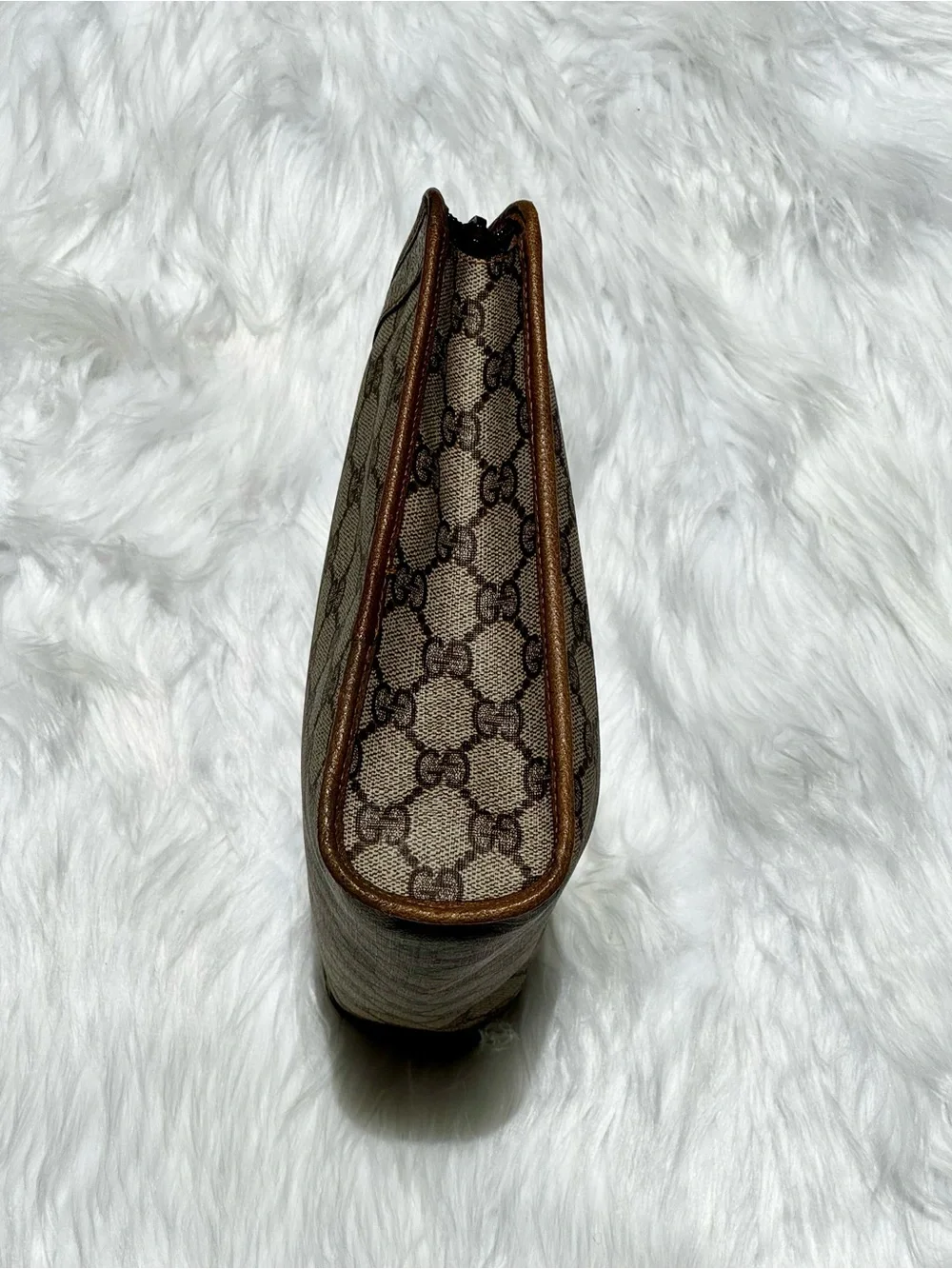 Gucci GG Clutch VTG Zipper closure tan 8x10x3” unisex - Picture 8 of 17